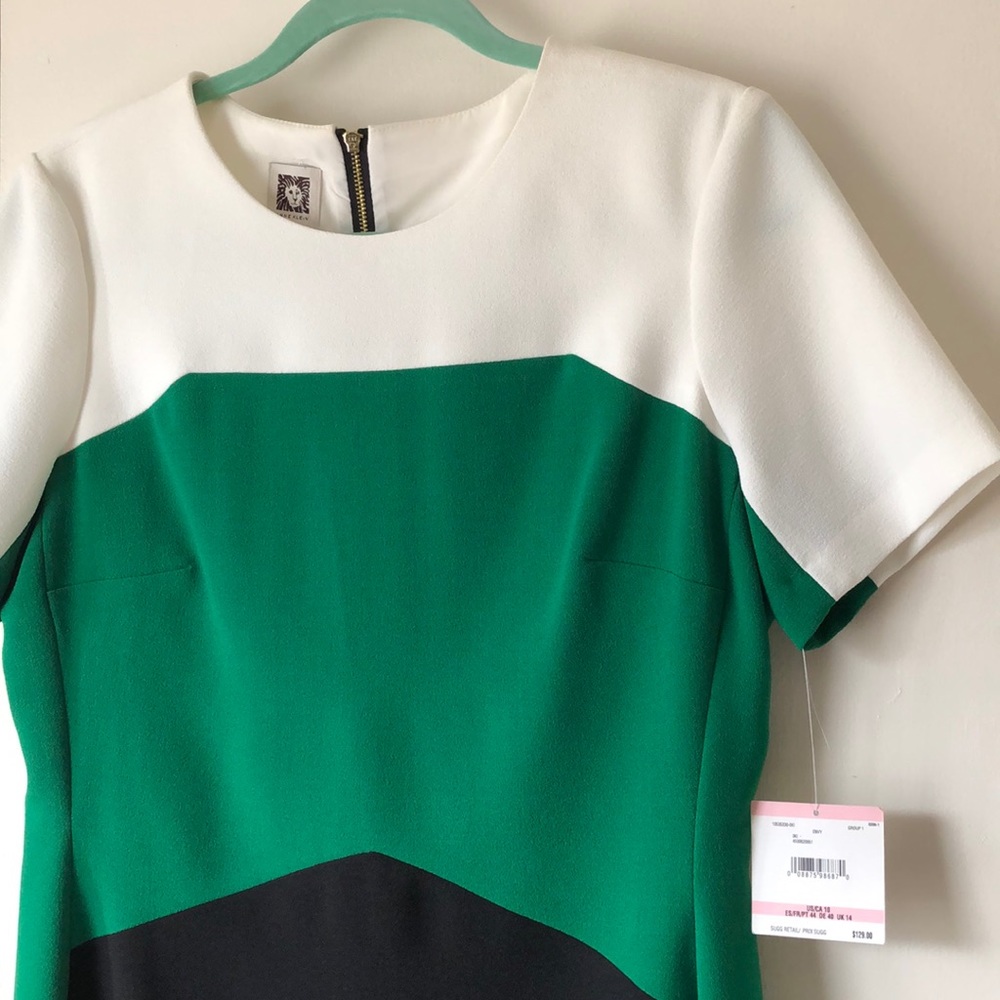 Anne Klein color block dress